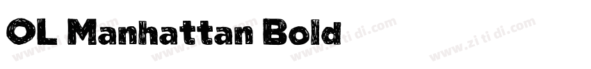 OL Manhattan Bold字体转换